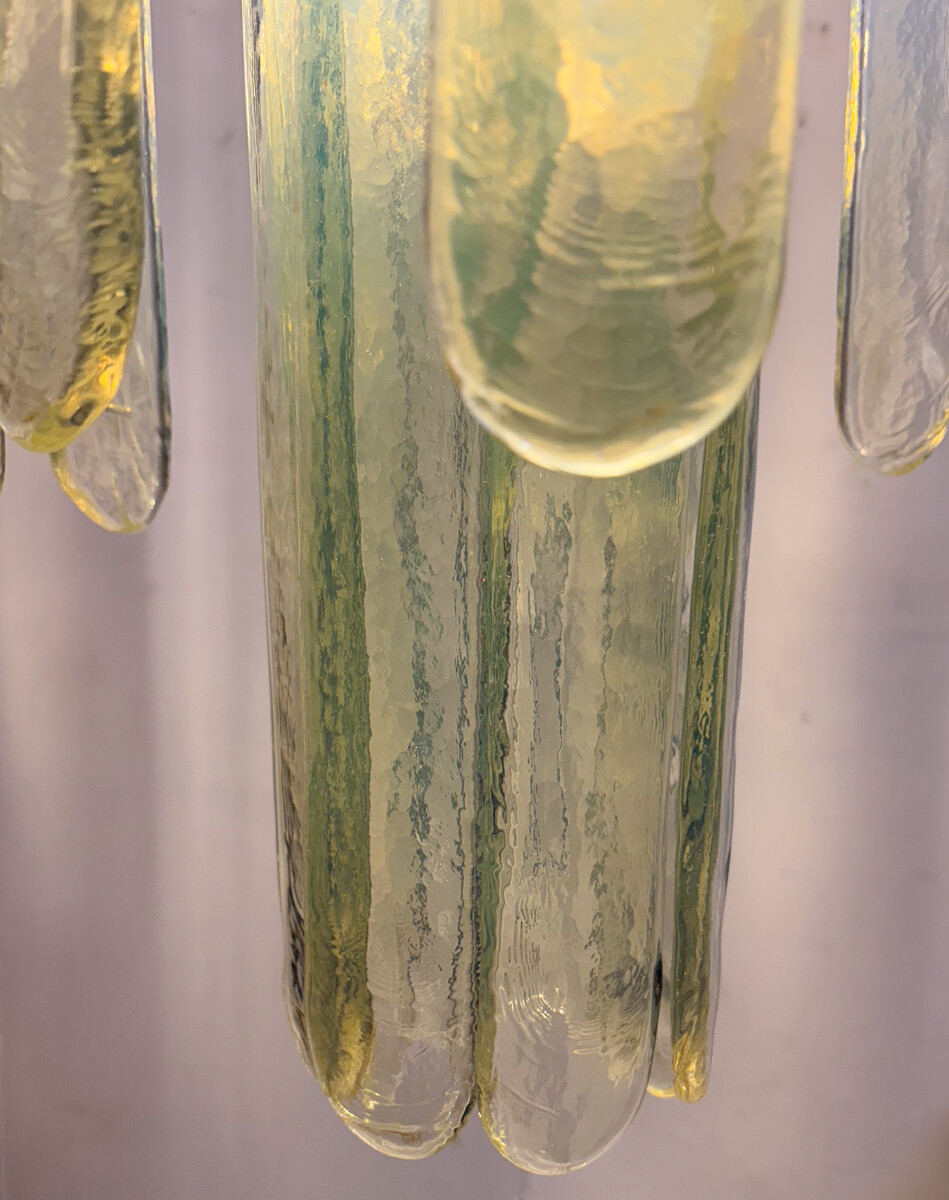 Opalescent Murano Glass Chandelier Model 