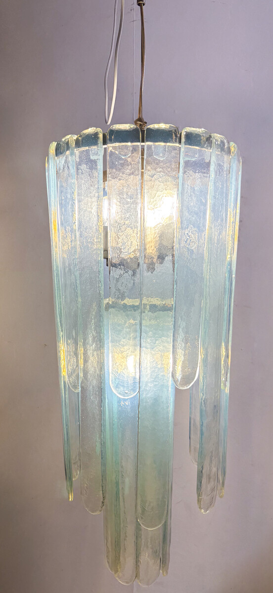 Opalescent Murano Glass Chandelier Model 