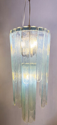 Opalescent Murano Glass Chandelier Model 