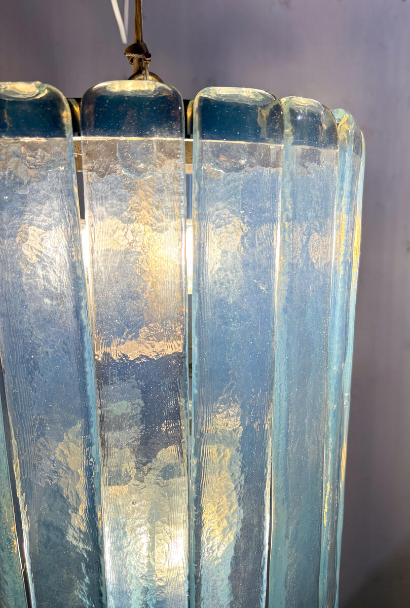 Opalescent Murano Glass Chandelier Model 