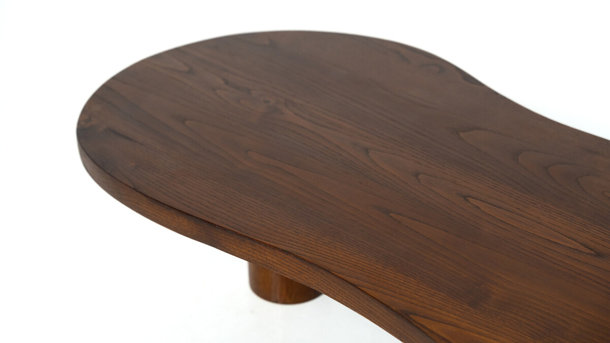 Organic Shaped Wooden Coffee Table, Contemporary, Italy