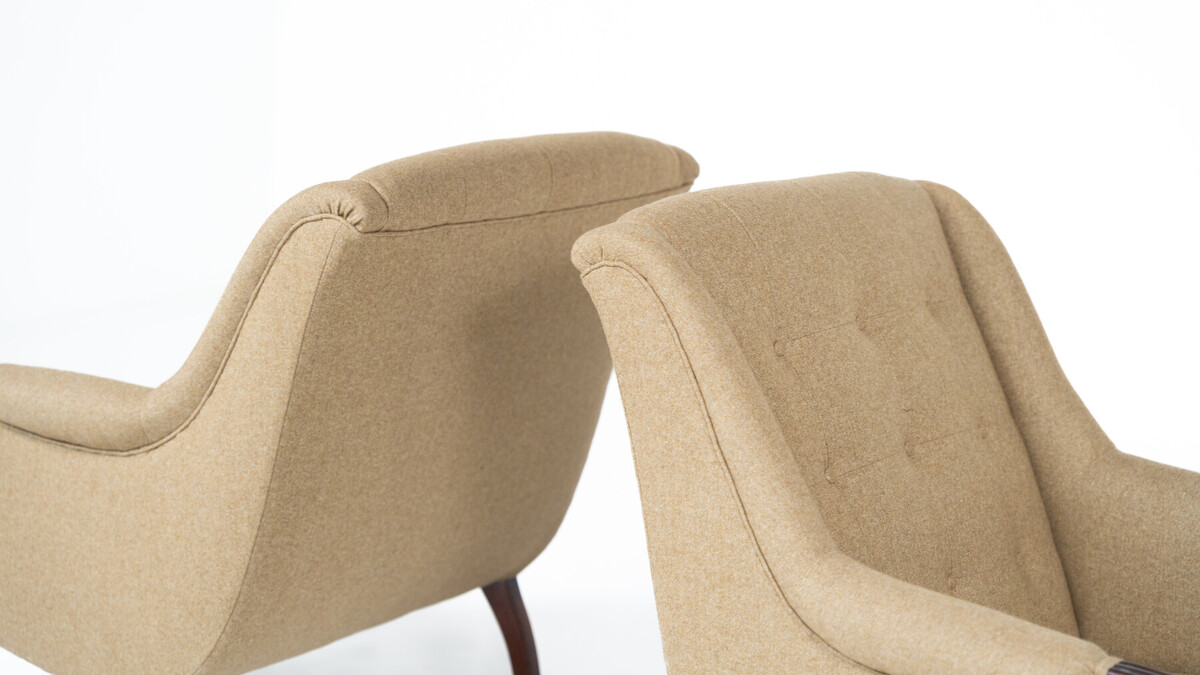 Pair of  Armchairs, 1920s - New Upholstery 