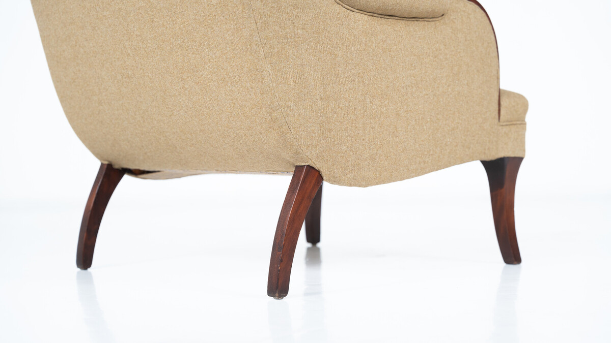 Pair of  Armchairs, 1920s - New Upholstery 