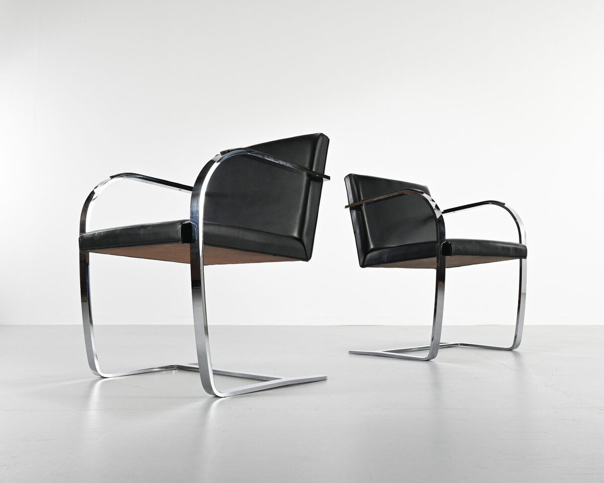 Pair of armchairs BRNO,by Mies Van Der Rohe, 1960's