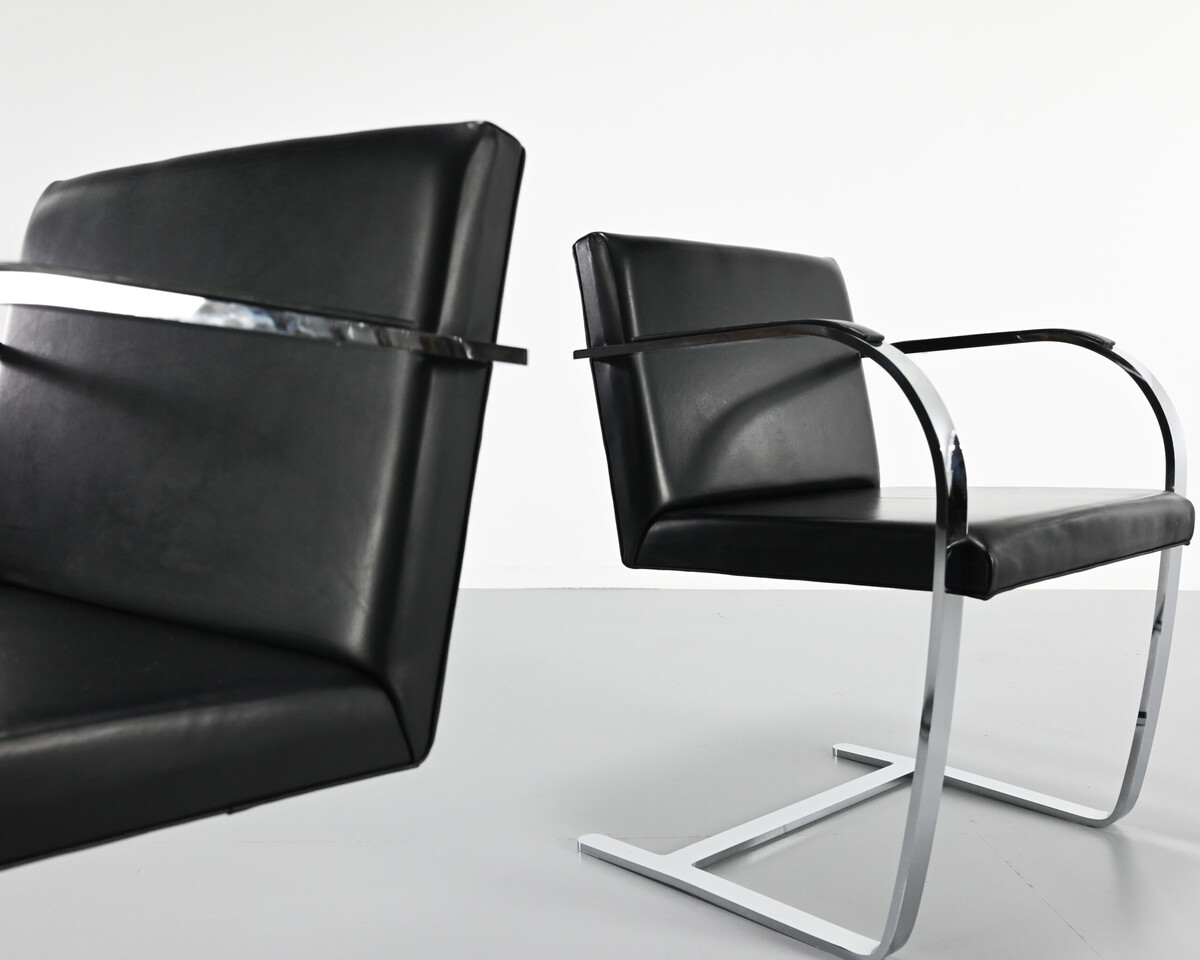 Pair of armchairs BRNO,by Mies Van Der Rohe, 1960's