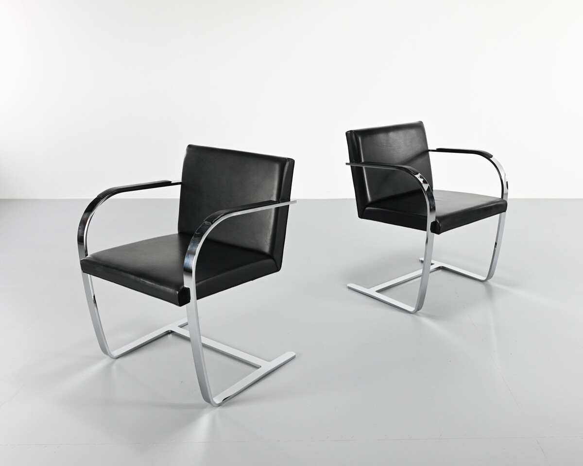 Pair of armchairs BRNO,by Mies Van Der Rohe, 1960's