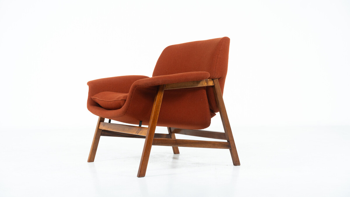Pair of Armchairs Mod. 849 by Gianfranco Frattini for Cassina, 1950s