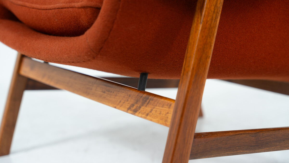 Pair of Armchairs Mod. 849 by Gianfranco Frattini for Cassina, 1950s