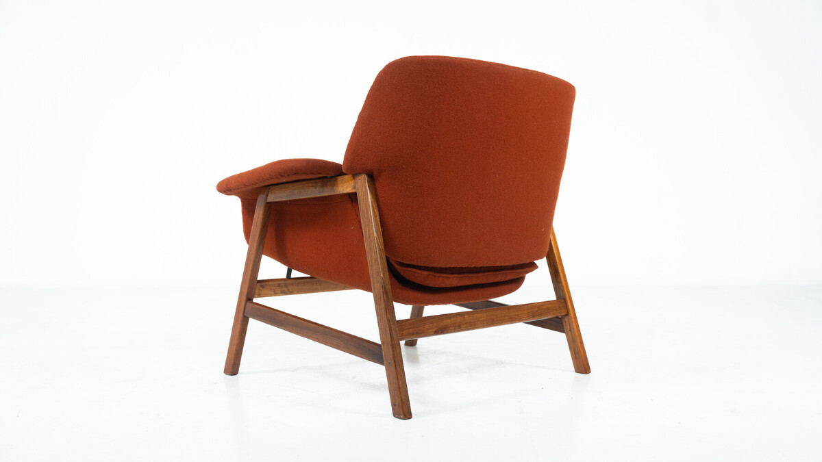 Pair of Armchairs Mod. 849 by Gianfranco Frattini for Cassina, 1950s