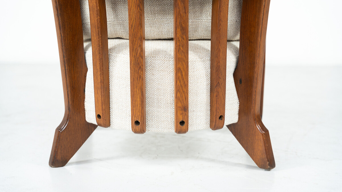 Pair of Armchairs Monsieur/ Madame by Guillerme and Chambron for Votre Maison, 1950s