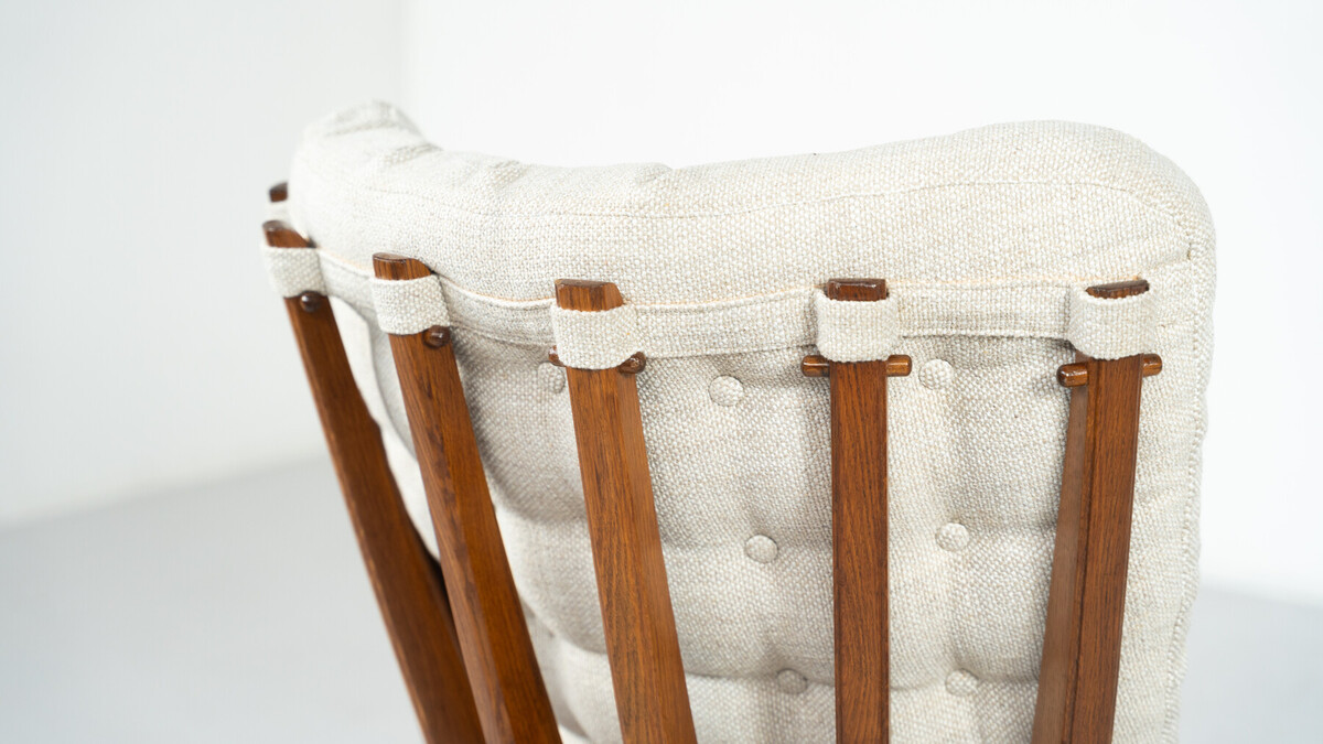 Pair of Armchairs Monsieur/ Madame by Guillerme and Chambron for Votre Maison, 1950s