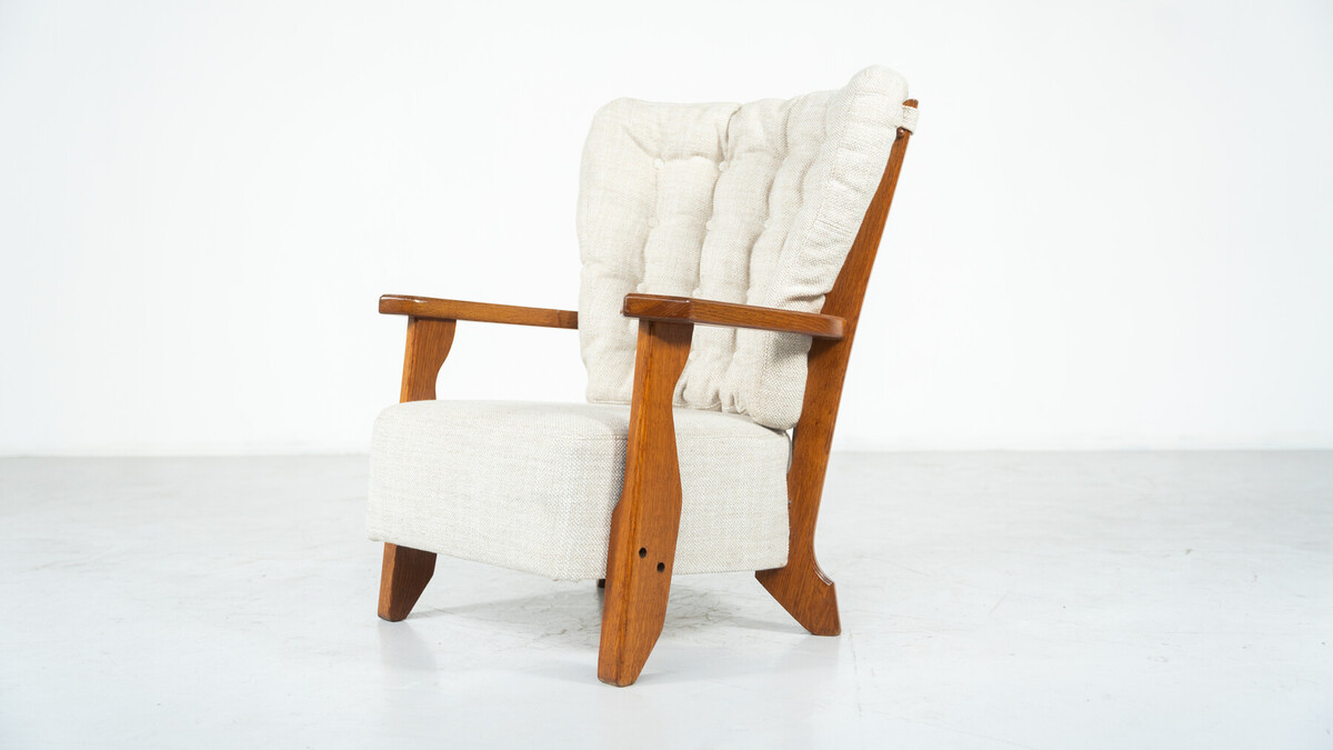 Pair of Armchairs Monsieur/ Madame by Guillerme and Chambron for Votre Maison, 1950s