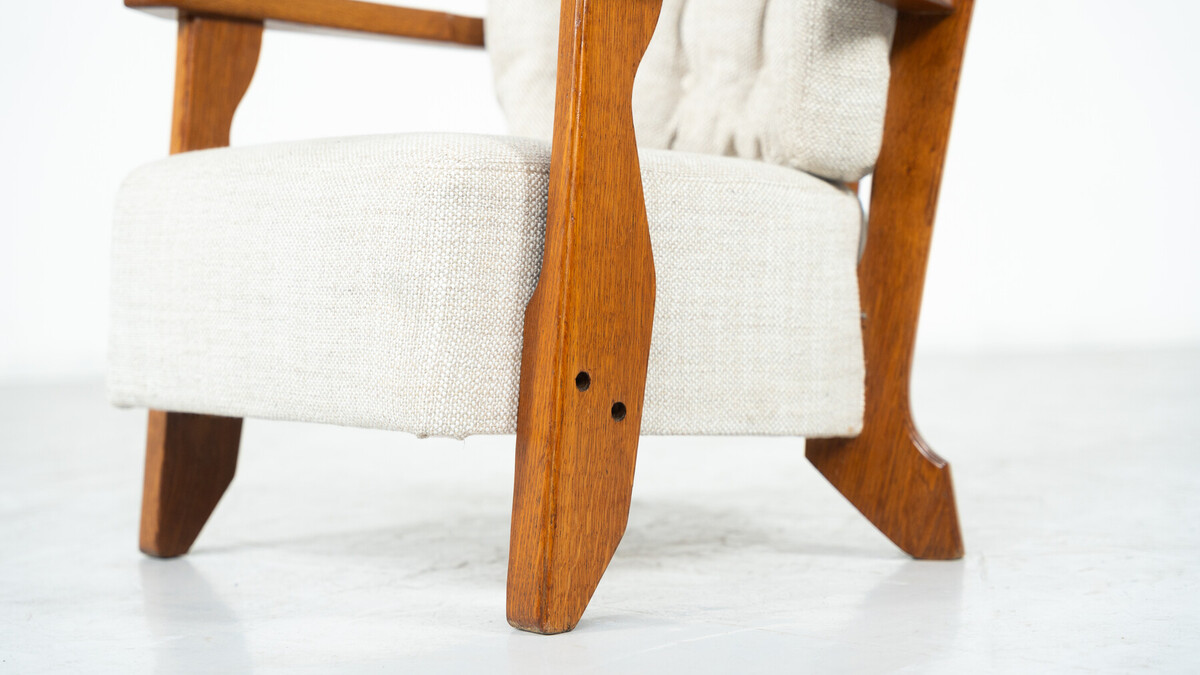 Pair of Armchairs Monsieur/ Madame by Guillerme and Chambron for Votre Maison, 1950s