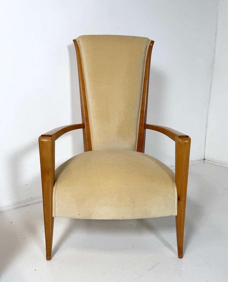 Pair of Art Deco Armchairs by André Sol,France