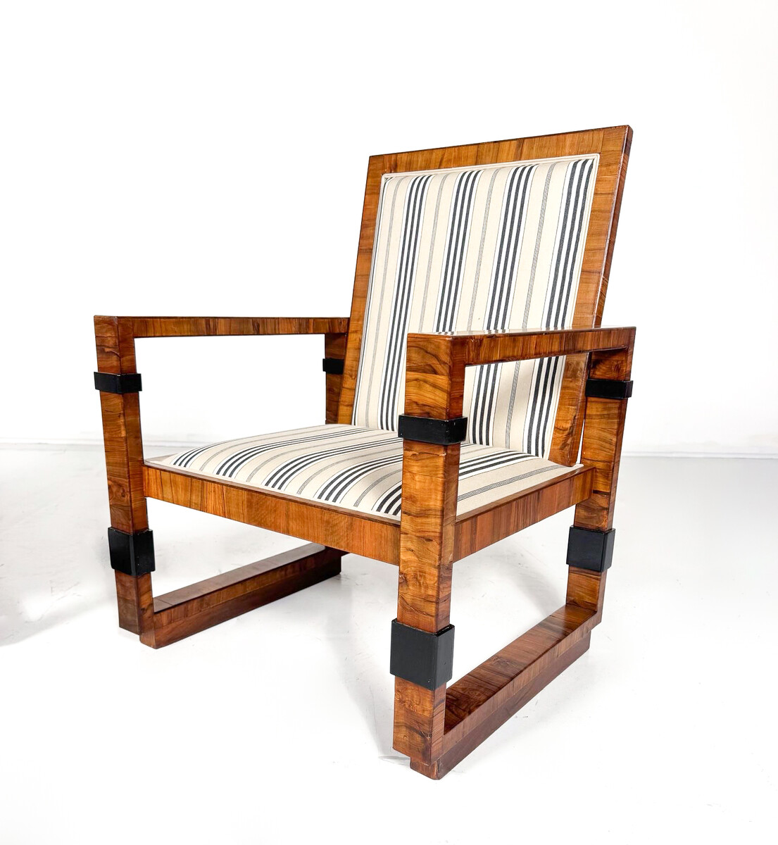 Pair of Art Deco Armchairs - New Upholstery