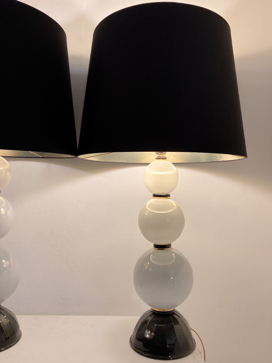 Pair of art deco style lamps