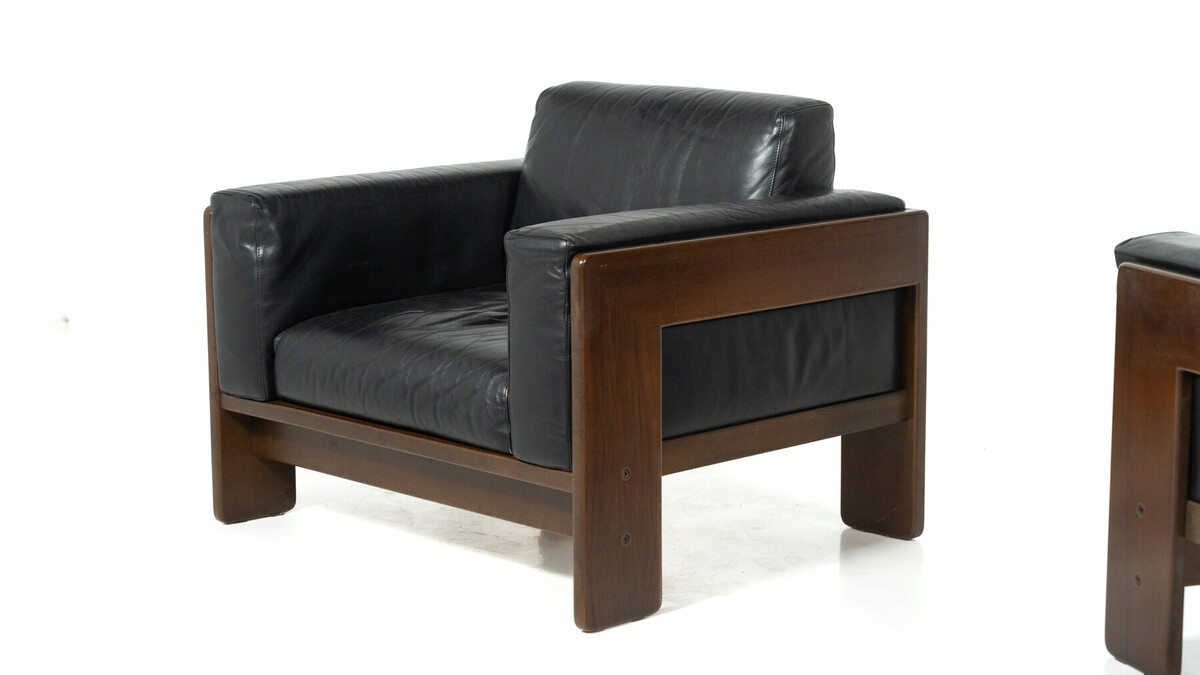 Pair of Bastiano Armchairs by Tobia Scarpa for Knoll, Italy, 1962