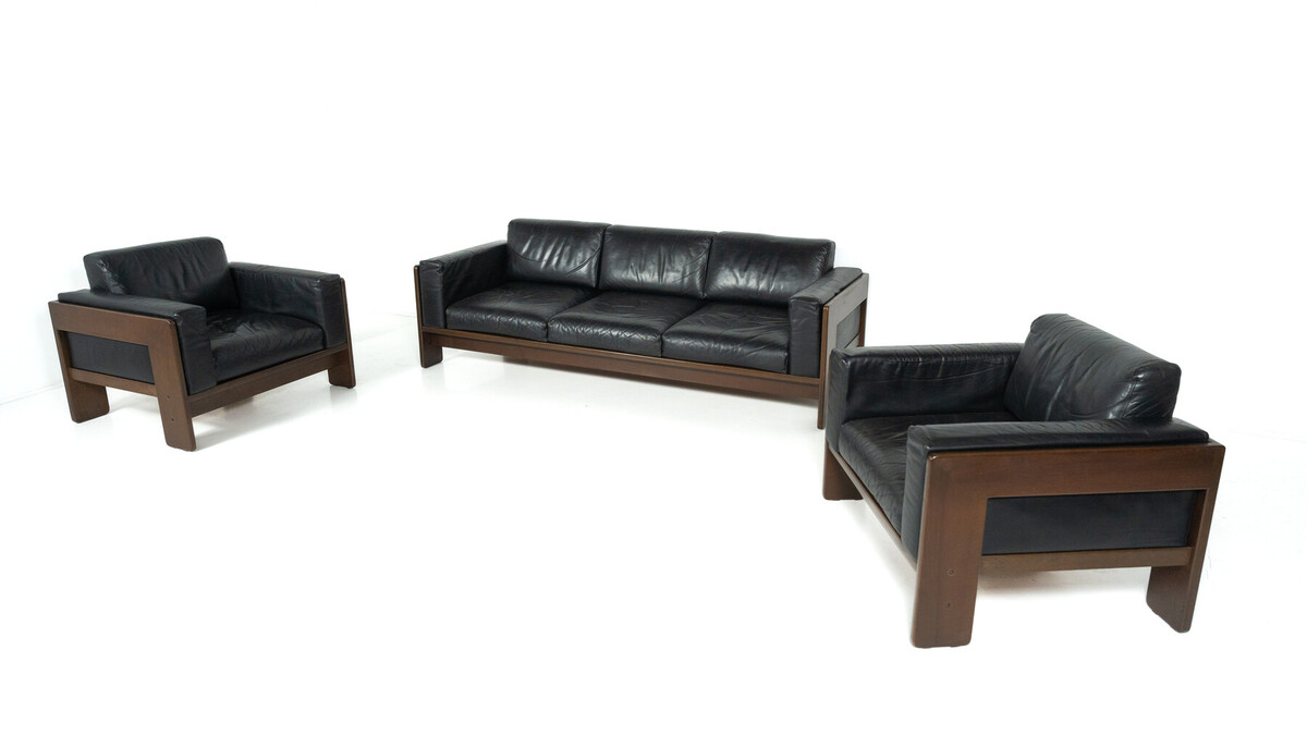 Pair of Bastiano Armchairs by Tobia Scarpa for Knoll, Italy, 1962