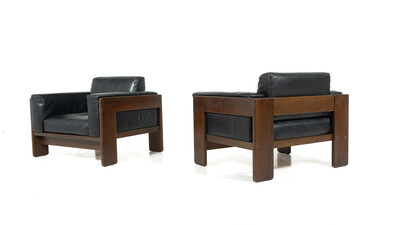 Pair of Bastiano Armchairs by Tobia Scarpa for Knoll, Italy, 1962