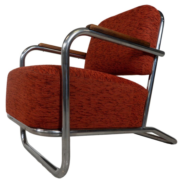 Pair Of Bauhaus Armchairs, Hynek Gottwald - 1930's