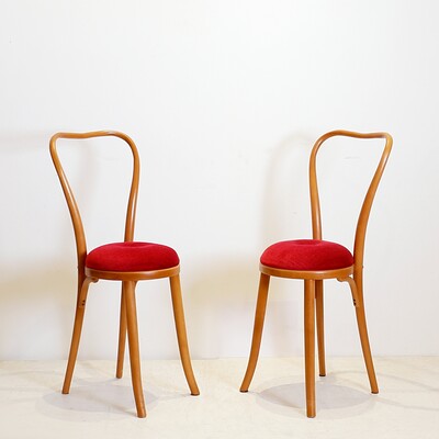 Pair of Bentwood Side Chairs , 1960s