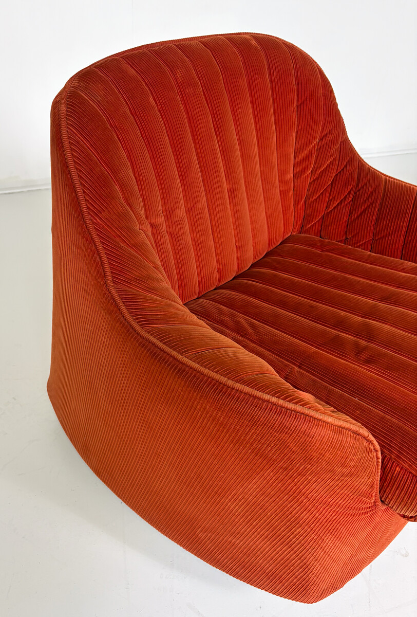 Pair of Ciprea Armchairs by Afra and Tobia Scarpa for Cassina- Original upholstery