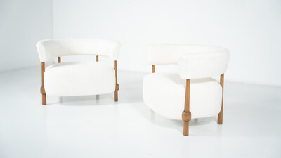 Pair of Contemporary Italian Armchairs, Italy