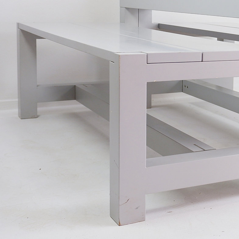 Pair of gray benches by Claire Bataille & Paul Ibens - Belgium