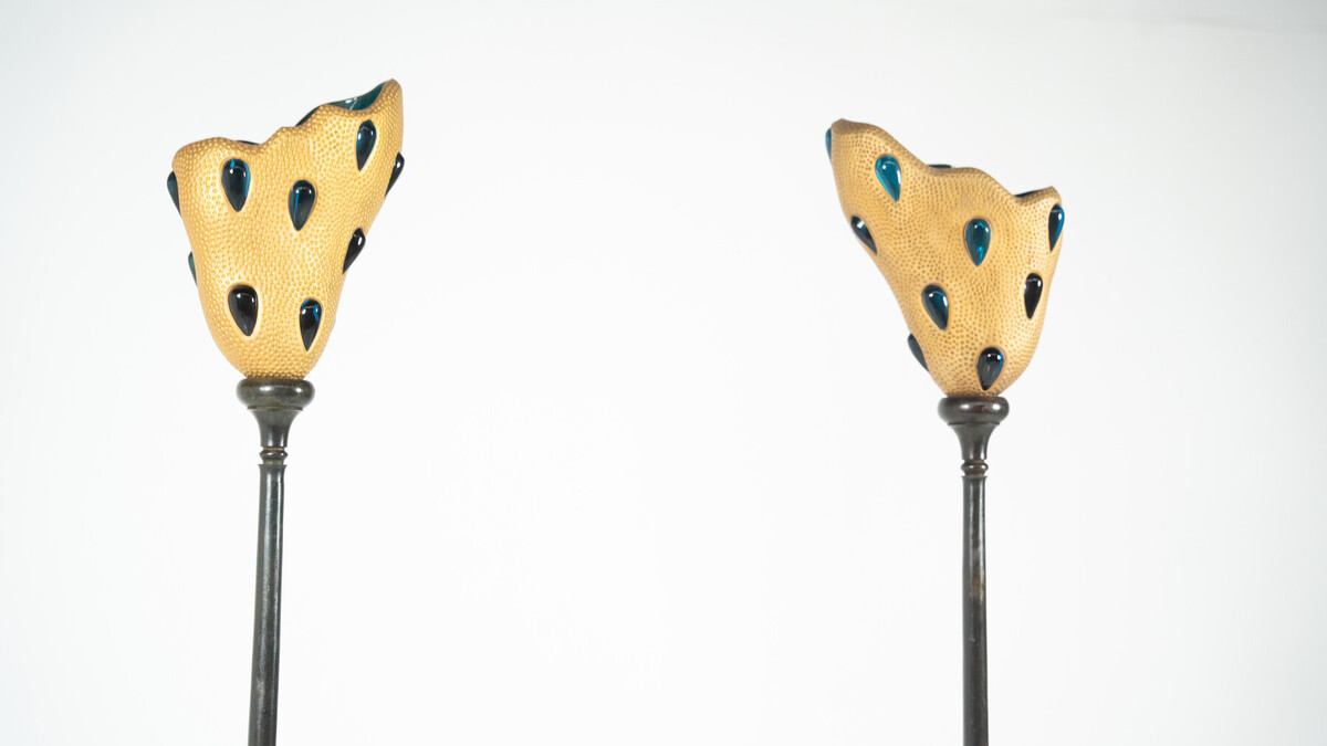 Pair of Lacrima Floor Lamps by André Dubreuil, France, 1991