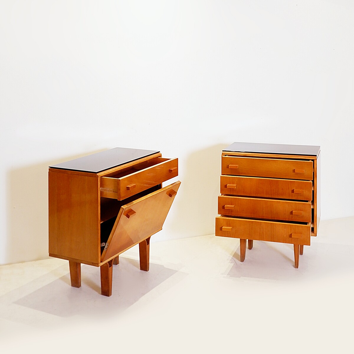 Pair of mid-century bedside tables by Novy Domov 1970