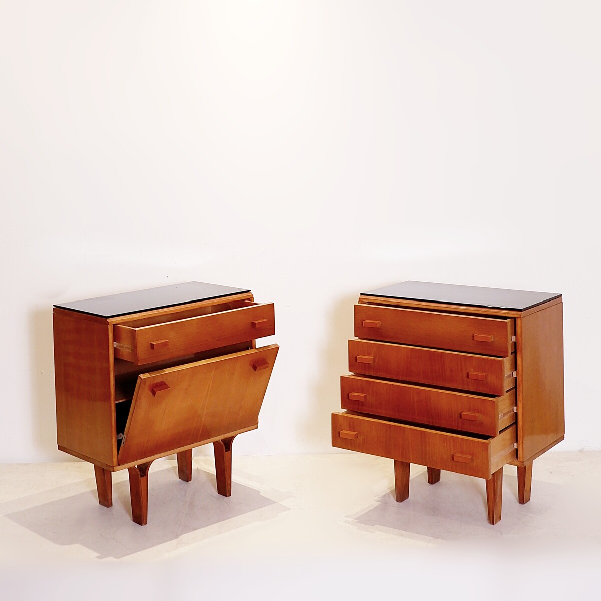Pair of mid-century bedside tables by Novy Domov 1970