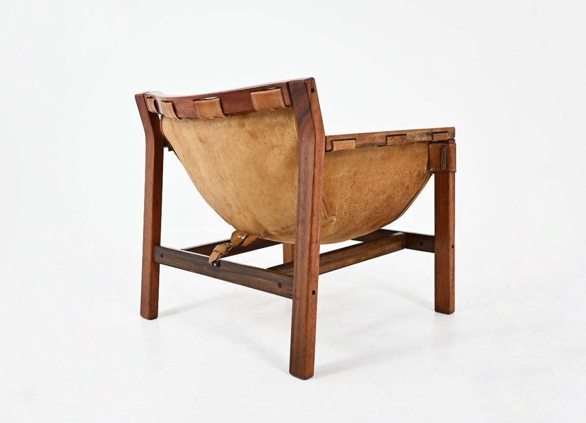 Pair of Safari armchairs by Carlo Hauner for Forma, 1970s