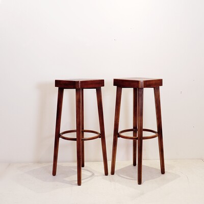 Pair of vintage Hutten bar stools, Holland