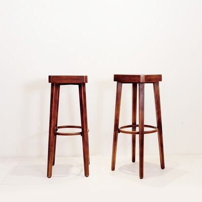 Pair of vintage Hutten bar stools, Holland