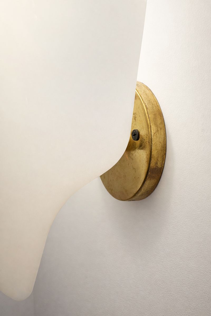 Pair of Wall Lights by Gino Sarfatti, Arteluce, Brass ans Acrylic, 1950s