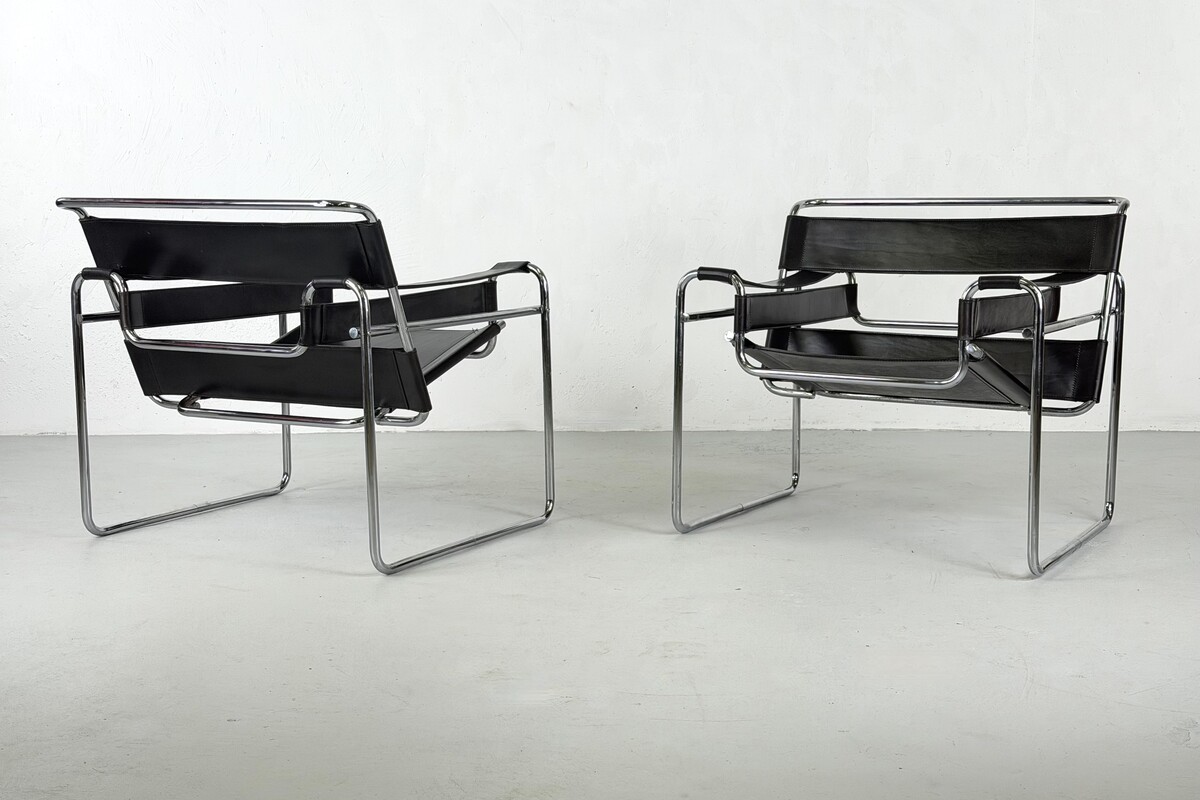 Pair of Wassily armchair by Marcel Breuer for Gavina - 1960s