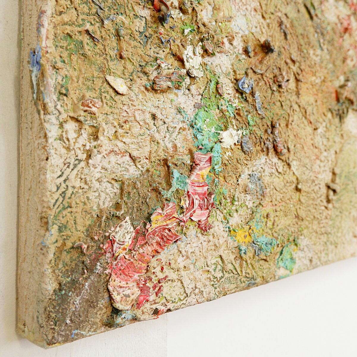 Pascal Courcelles (1956) 'La vitesse du monde' - mixed media - Signed, dated and titled on the back of the canvas.