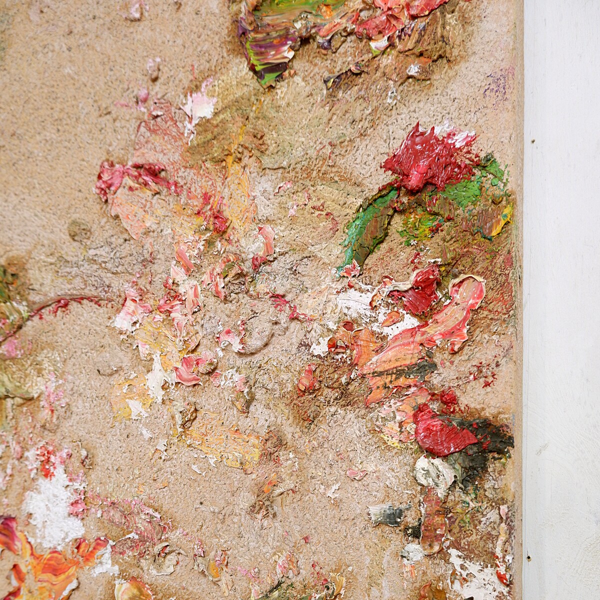 Pascal Courcelles (1956) 'La vitesse du monde' - mixed media - Signed, dated and titled on the back of the canvas.