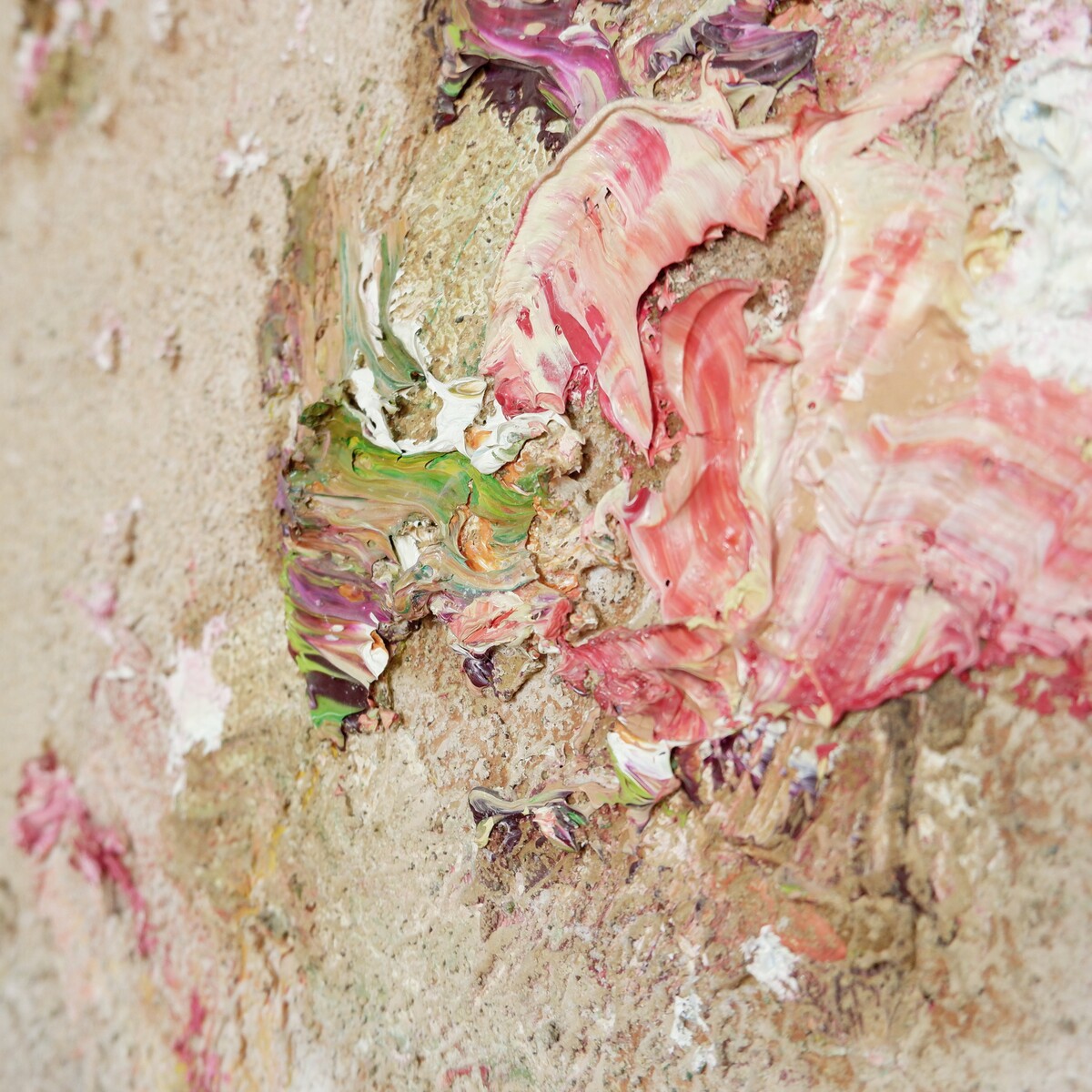 Pascal Courcelles (1956) 'La vitesse du monde' - mixed media - Signed, dated and titled on the back of the canvas.