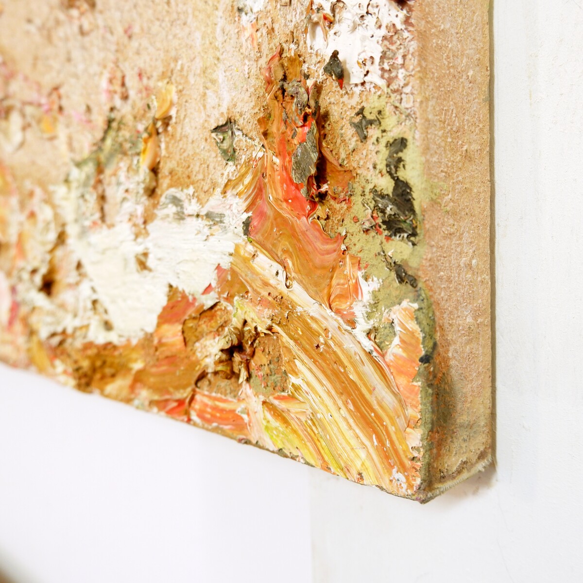 Pascal Courcelles (1956) 'La vitesse du monde' - mixed media - Signed, dated and titled on the back of the canvas.