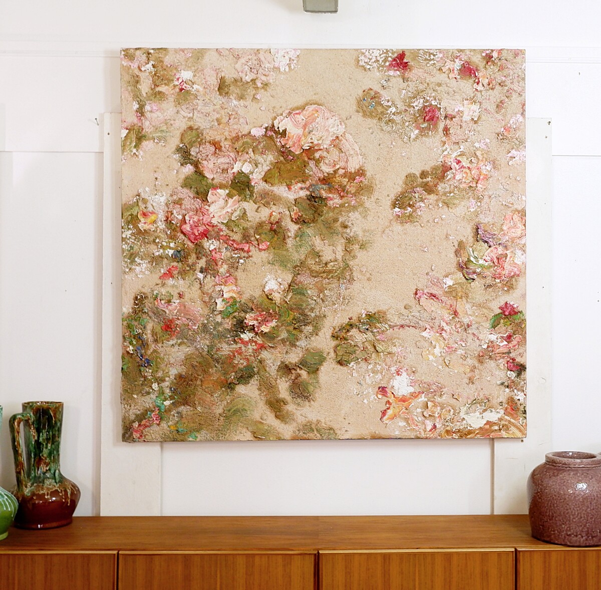 Pascal Courcelles (1956) 'La vitesse du monde' - mixed media - Signed, dated and titled on the back of the canvas.