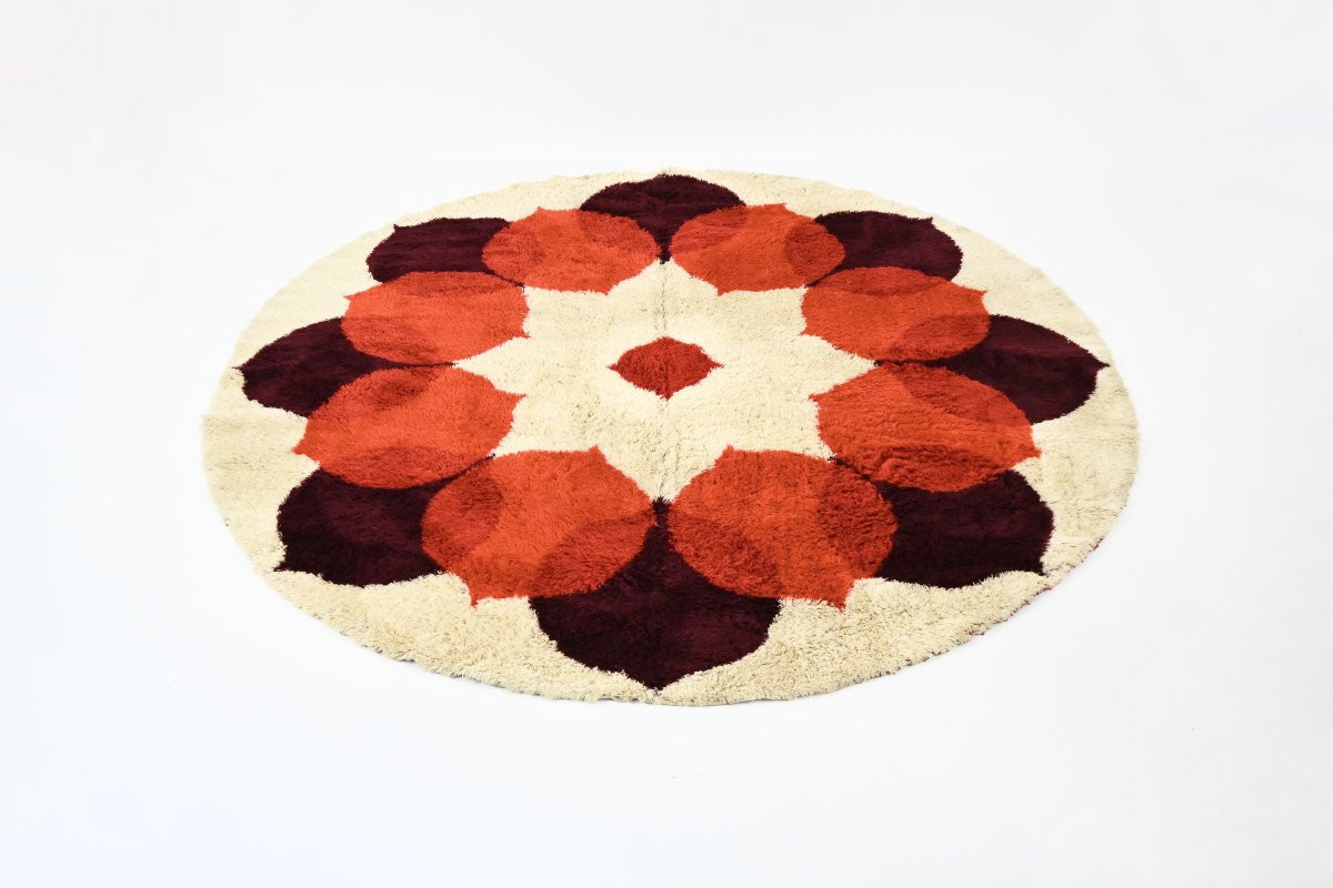 Patterned carpet by Hojer Eksport Wilton, 1970s
