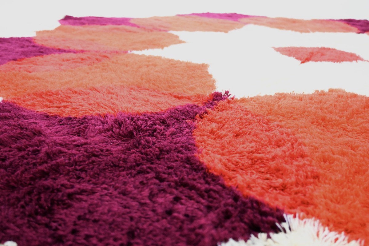 Patterned carpet by Hojer Eksport Wilton, 1970s
