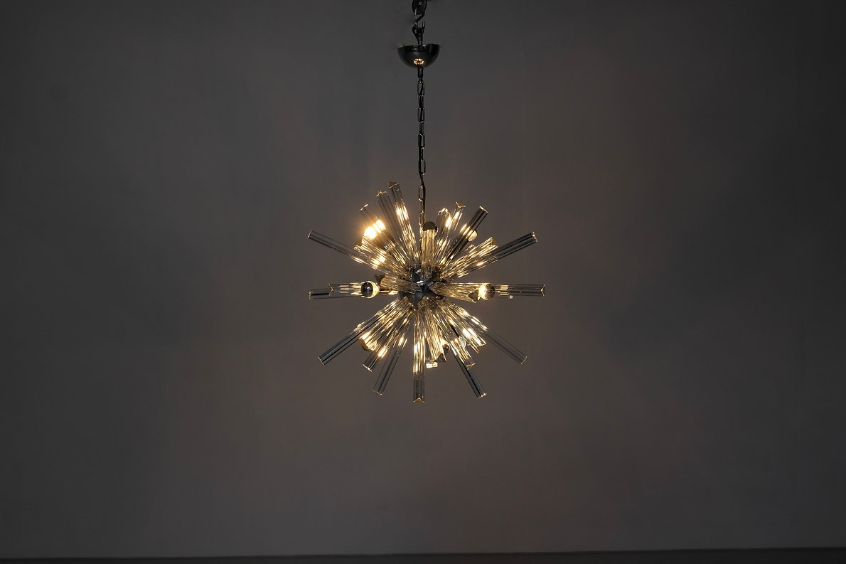 Pendant light Sputnik in Murano glass, Italy 1970s - 4 available