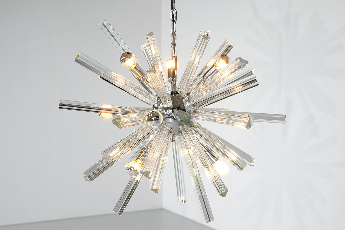 Pendant light Sputnik in Murano glass, Italy 1970s - 4 available