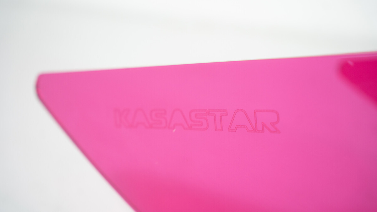 Pink Acrylic Bolid Chair by Joel Bernard Bostaetter, Kasastar, France