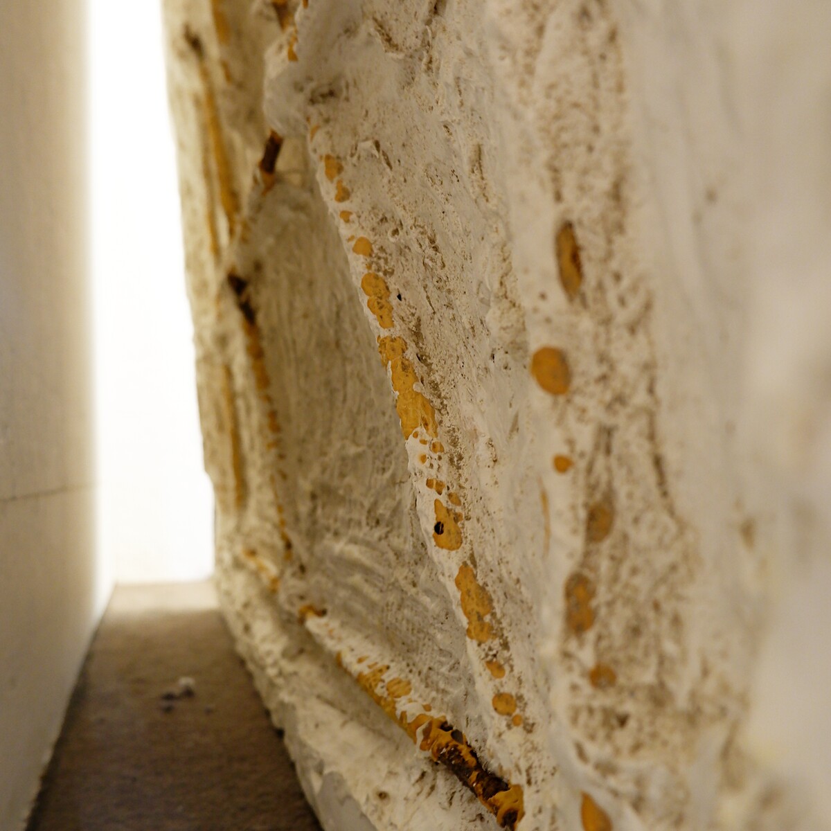 Plaster wall sculpture