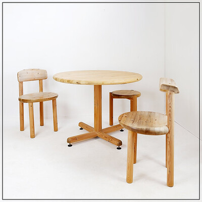 Rainer Daumiller for Hirtshals Savværk A/S dining set - Denmark, 1970s