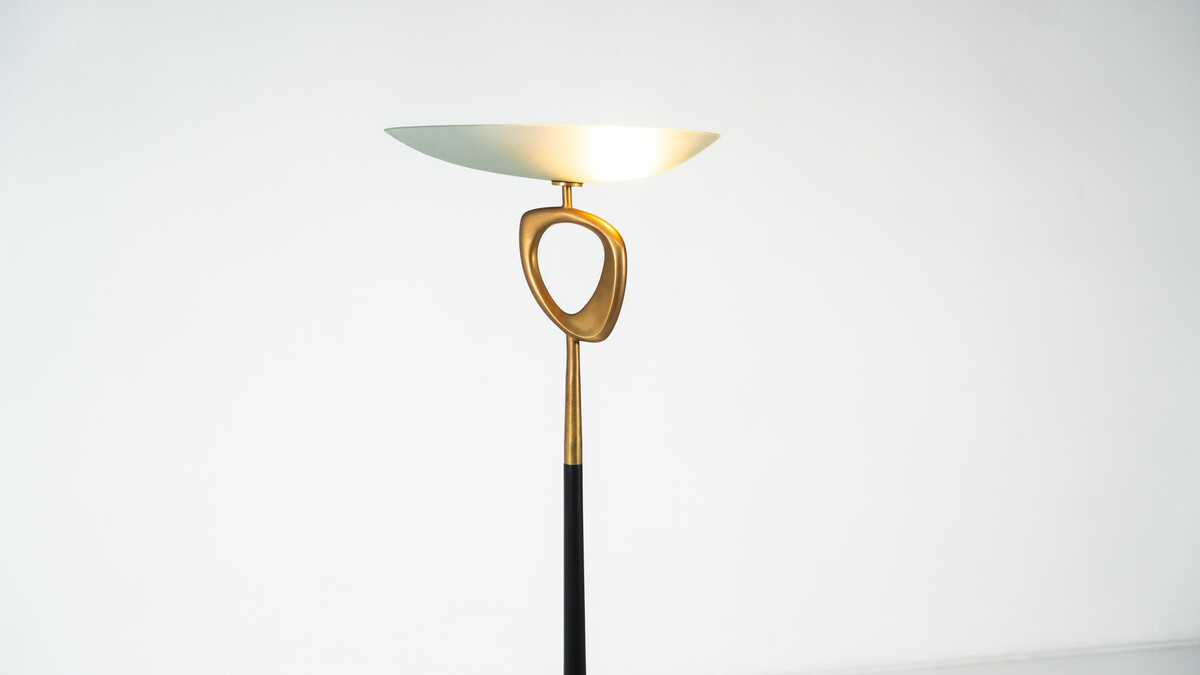Rare Floor Lamp by Max Ingrand for Fontana Arte, 1950s