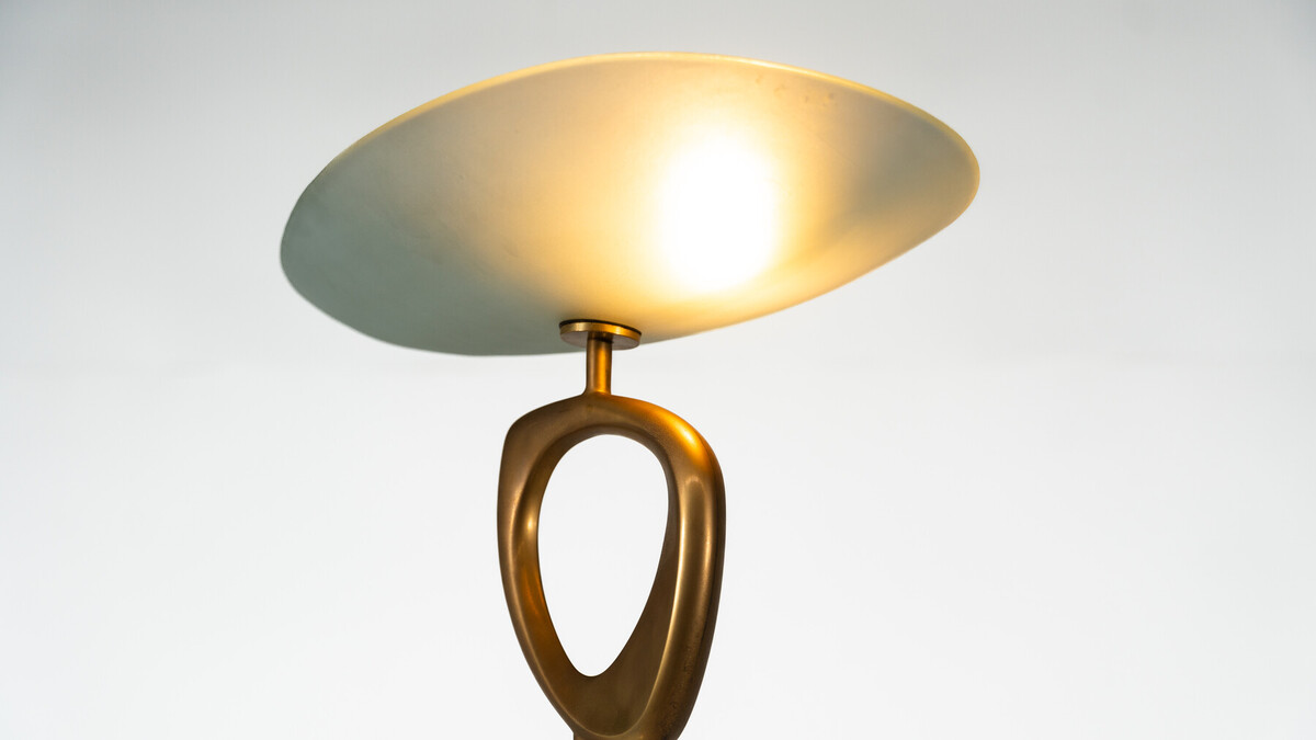 Rare Floor Lamp by Max Ingrand for Fontana Arte, 1950s